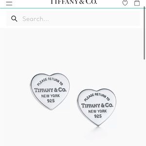 tiffany and co heart stud earrings